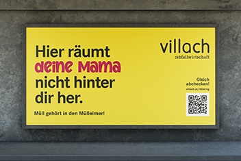 Abfallwirtschaft Villach Anti-Littering Kampagne von ENN100 Grafikdesign