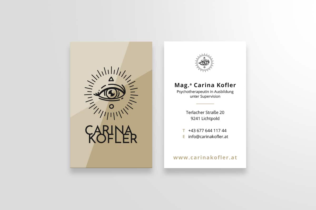 Carina Kofler Visitenkarte
