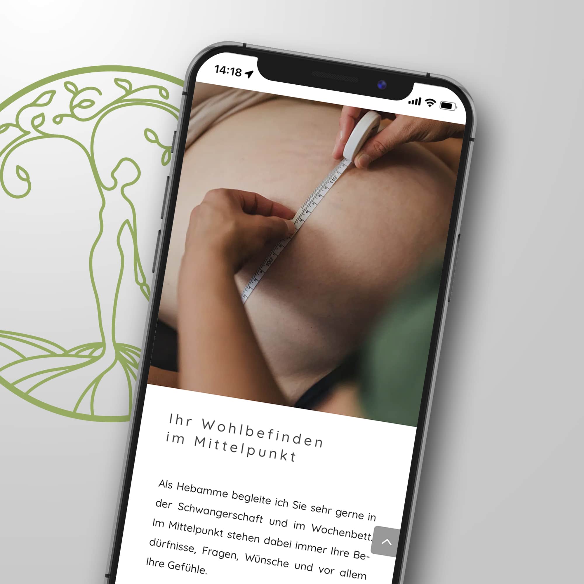 Hebamme Stephanie Krall Mockup