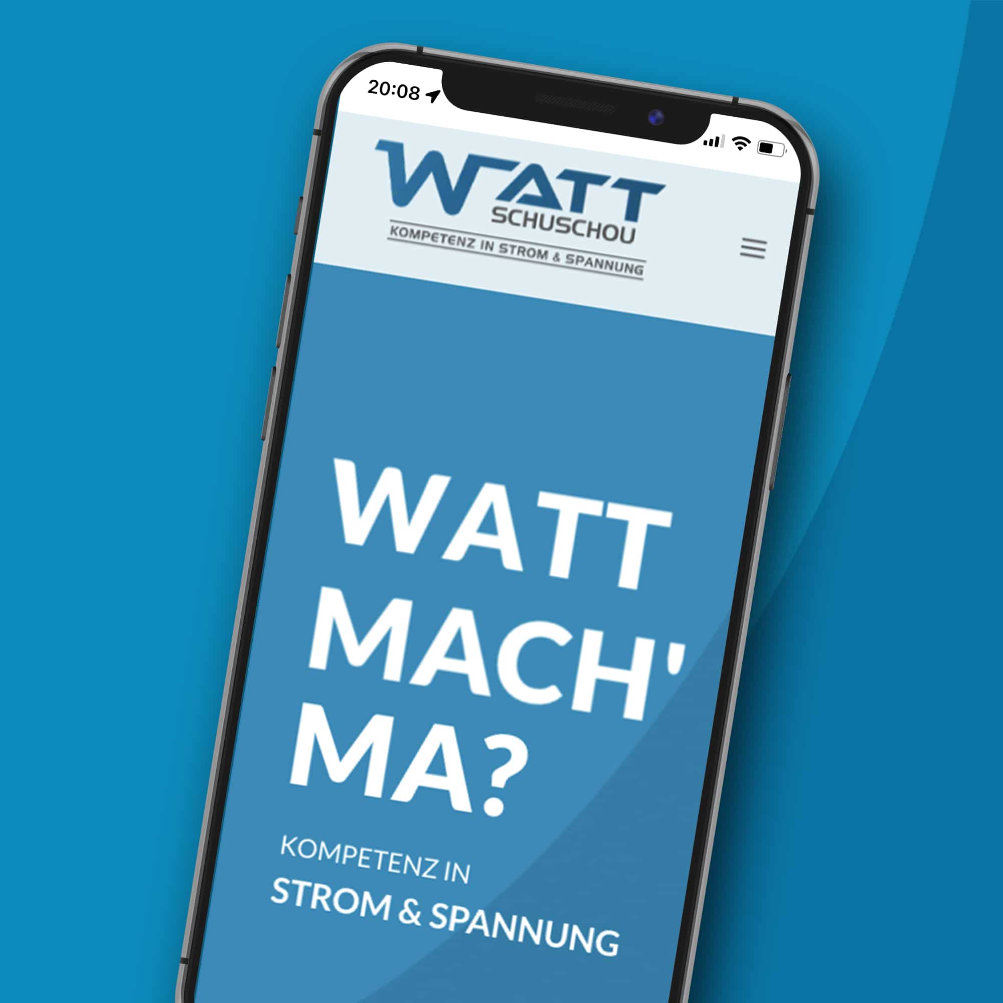 Watt Schuschou Mockup von ENN100 Webdesign