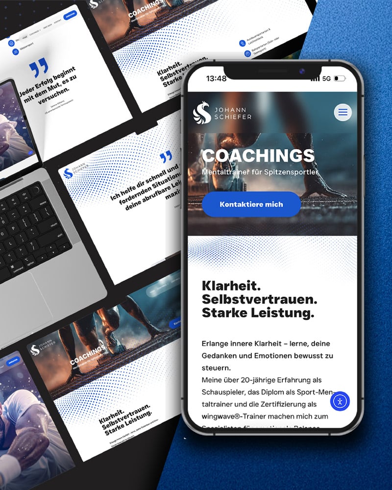 Johann Schiefer Website Mockup