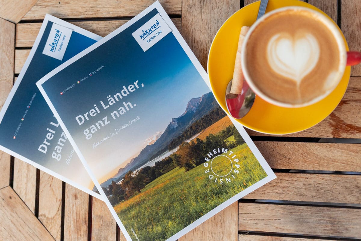 Dreiländereck Broschüre Tourismusregion Faaker See